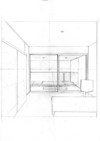 15 - Rilievo #5 - camera da letto con presenza (disegno), 2012
