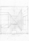9 - Interior Research (Corridor), drawing, 2012